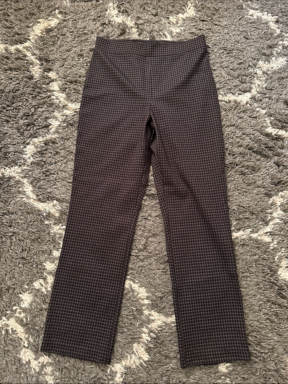 Sanctuary Black & Brown Houndstooth Straight Leg Pants